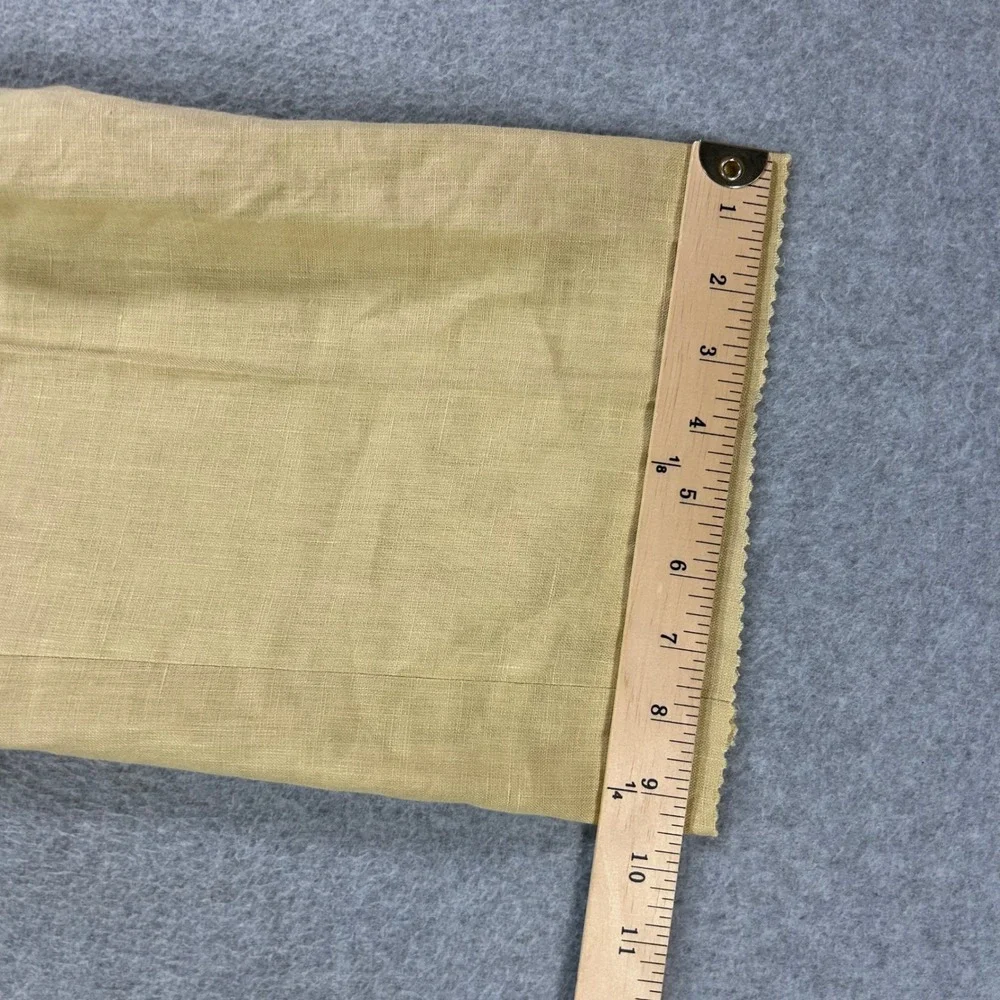 Polo Ralph Lauren Trousers Dalton Mens 42 Tan Flax Linen Old Money Made in Italy